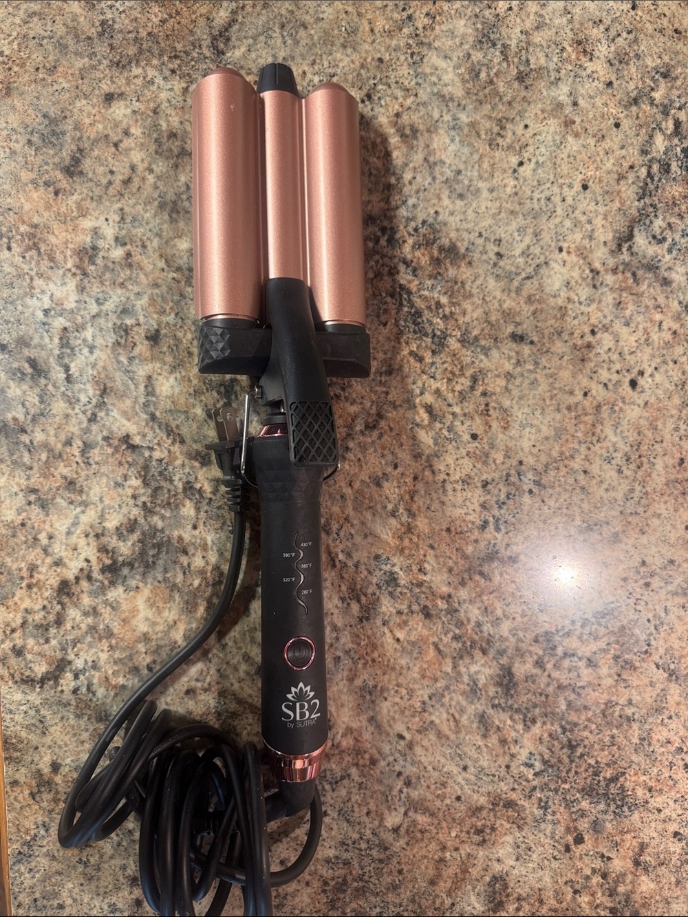Sutra Rose Gold Triple Barrel Hair Waver
